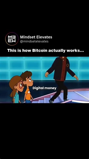 Growth Mindset | Success | Wealth & Business on Instagram: "How Bitcoin Actually Works 🧠👇🏻 No banks. No middlemen. Just code, math, and a network of believers. 💻⚡ Bitcoin isn’t just “internet money.” It’s a decentralized system where every transaction gets verified by thousands of computers (aka miners) around the world. 🌍⛏️ ✔️ You send Bitcoin ✔️ The network confirms it ✔️ It’s locked into the blockchain—a public ledger that can’t be changed No cheating. No chargebacks. No government gatek