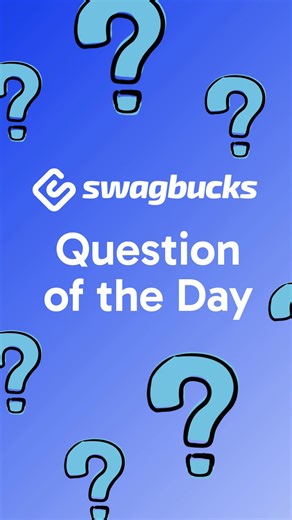 Swagbucks on Instagram: "Question of the Day - we want to know YOUR answer... Don't forget that you'll get 1 SB for answering this question - it's today's Daily Poll on Swagbucks!"