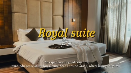 Sree Fortune Grand on Instagram: "👑 Live the Royal Experience at Our Royal Suite 👑 Step into luxury where elegance meets comfort. Our Royal Suite Room is designed for those who love spacious living, premium interiors, and a truly royal stay. Perfect for families, business travelers, and special occasions 💫 ✨ Why choose our Royal Suite? ✔ Spacious & elegant interiors ✔ Ultimate comfort & privacy ✔ Ideal for luxury stays & celebrations 📍 Sree Fortune Grand Banquet Hall | ODC (Outdoor Catering)