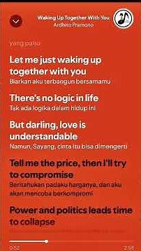 Terjemahan Lirik Lagu : Waking Up Together With You - Ardhito Pramono #lirikterjemahan #songlyrics