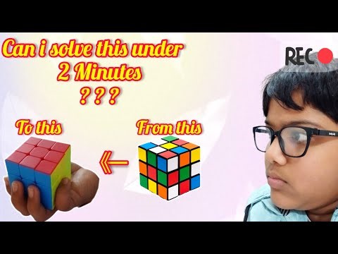 How i solved a 3by3 rubik's cube under 2 minutes!! || #video #viral #cube #3by3