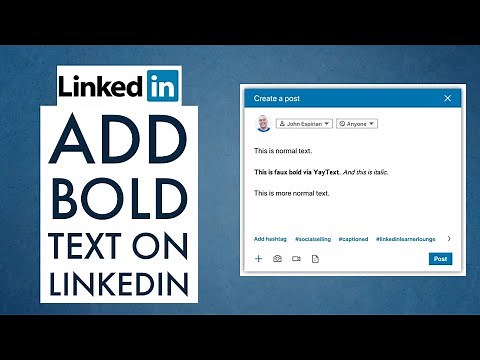 How to Add Bold Text on LinkedIn?