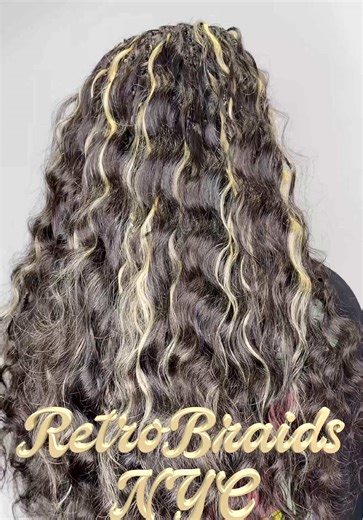Goddess Braids 🖤💛 (Loose Wave HUMAN HAIR) (Size: Smedium, Length: Mid-Back) #braids #goddessbraids