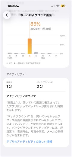iPhone17の充電減りが異常