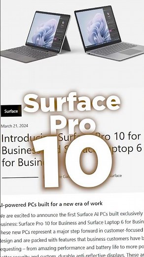 سرفیس‌ پرو ۱۰ و لپ‌تاپ ۶ معرفی شد؛ ولی… 💼 #Microsoft