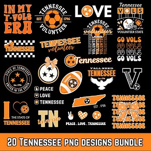 Tennessee Png Tennessee State Orange Girly Coquette Bow Usa State Png Tn Go Vols Volunteer Png Tennessee Sublimation Png Design - Etsy