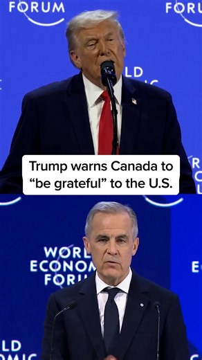 “Canada gets a lot of freebies from us, by the way they should be grateful also, but they’re not.” President Donald Trump calls out Canadian Prime Minister Mark Carney for comments Carney made yesterday while speaking at the World Economic Forum in Davos saying, “Remember that, Mark, the next time you make your statements.” #news #Trump #canada | MS NOW