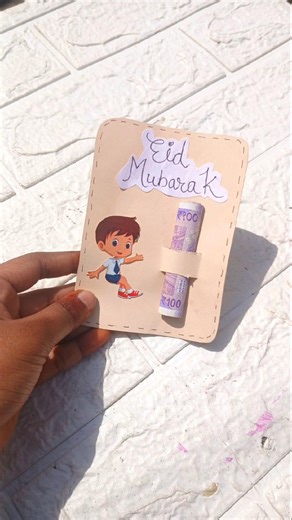 DIY Eid Mubarak Eidi Card | Easy Handmade Eid Gift Card with Money | Creative Eid Craft Idea