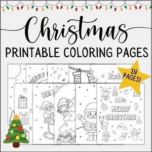Christmas Coloring Pages | Christmas Activities Printable, Holiday Coloring Book