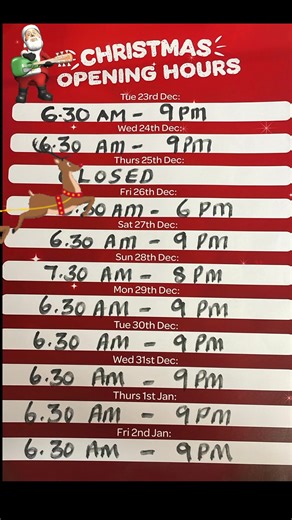 🎅 Opening hours over the Festive season folks 🎅 | Clarke's Spar Hillsborough