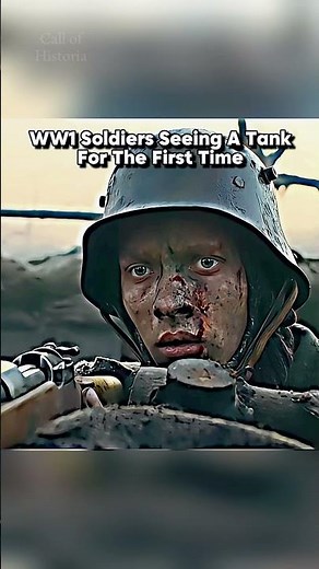 German Soldiers See Tank For The First Time!