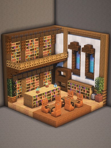 Creative Minecraft Library Interior Ideas