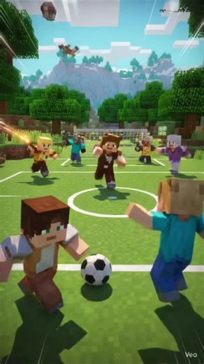 Minecraft Soccer but with FIRE SWORDS? ⚽️🔥 #minecraft #shorts #gaming #soccer #viral