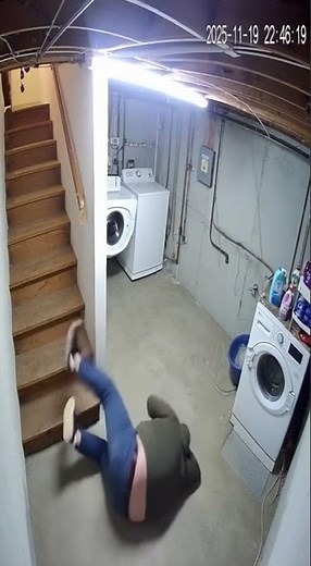 Man Falls Into Washing Machine!
