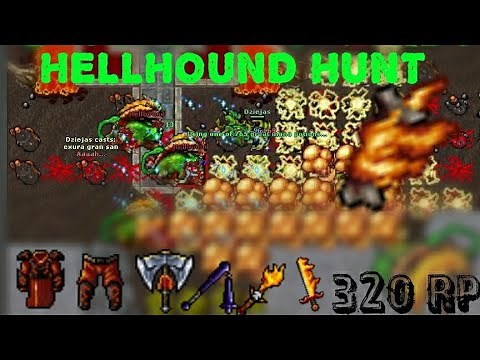 TIBIA | Hellhounds hunt ☆Boosted 2x loot,resp,xp|320 RP [BONA]