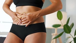 Woman Compressing Skin On Her Stomach Stock Footage Video (100% Royalty-free) 1086065696 | Shutterstock
