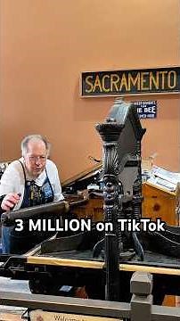 Howard prints a the latest TikTok milestone for the Sacramento History Museum