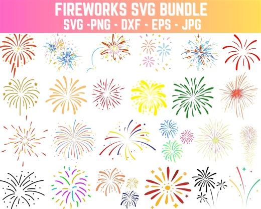 Fireworks SVG Bundle,firecracker Svg,4th of July Firework Png Bundle,usa Fireworks,firework Elements, Independence Day,sparkle Like Firework - Etsy