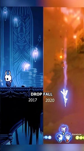 Drop Fall Down Ori or Hollow Knight #shorts #hollowknight