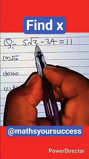 How to find x #maths #mathstricks #mathproblem #shortsfeed #shortvideo