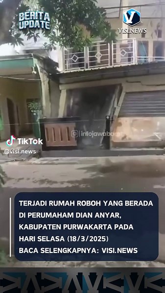 Rumah roboh di Perumahan Dian Anyar, Purwakarta