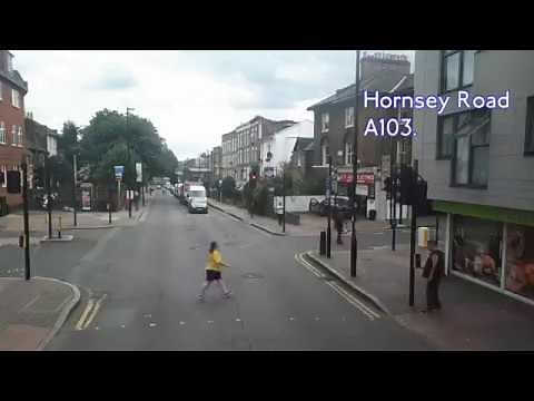 FULL ROUTE VISUAL | London Bus Route 91: Crouch End –Trafalgar Square | LT33 (LTZ1033)