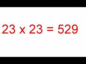 23 x Table - Twenty Three Times Table Math Review and Practice Flash Card Mathematics Video