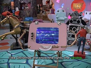 🎄 Magic Screen's feeling all the holiday vibes, but Randy's got his eyes on the prize! 🎁 | Pee-wee Herman