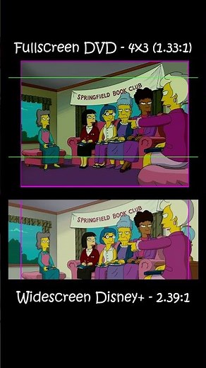 More of The Simpsons Movie: Widescreen vs Fullscreen