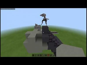 Minecraft How to build war of the worlds tripod Part: 1
