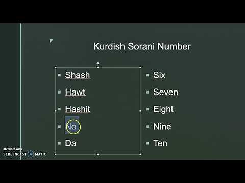 Learning Kurdish Sorani numbers 1-10 .Kurdish numbers. zhmaray Kurd. jmaray Kurdy.