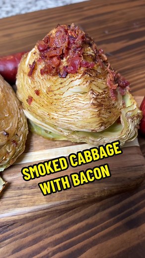 Smoked Cabbage is a major game changer 💯 #bbqtiktok #grillagrills #smokedcabbage #irishfood