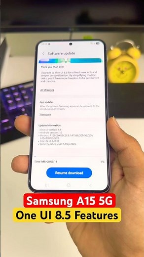 Samsung A15 5G One Ui 8.5 Update New Features