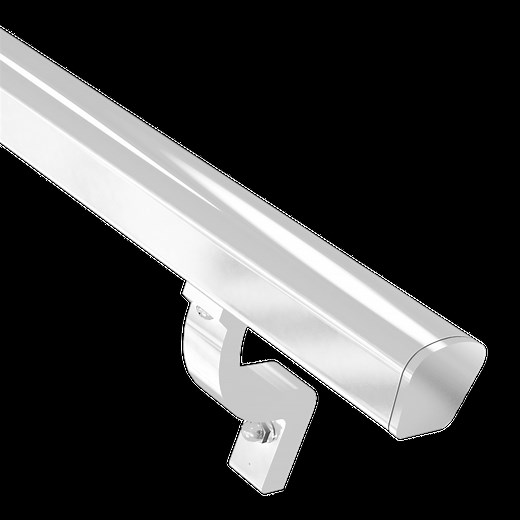 PEAK Aluminium Balustrade 1800mm White Deck Modular Handrail Kit