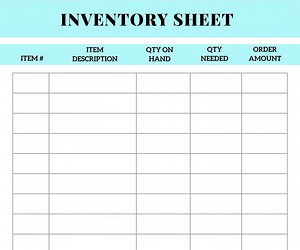 Inventory Management Form, Stock Sheet, Small Business Organizer, Inventory List, Product Inventory Tracker Template, PDF Inventory Page - Etsy UK
