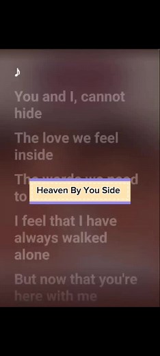 Heaven by Your Side by A1 #fyp #lyrics #fullsong #ytmusic