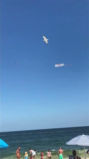 Piper Super Cub towing a banner and a Robinson R66 Turbine N81LJ flyover 7/13/2019