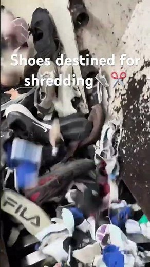 Shoes Destined for Shredding 👟⚙️ | WastePac Shredder in Action