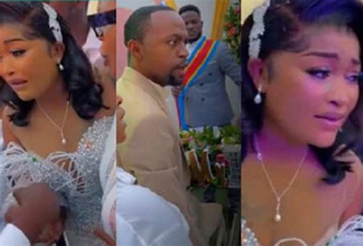 Tears flow as bride's ex-lover disrupts wedding ceremony - Adomonline.com