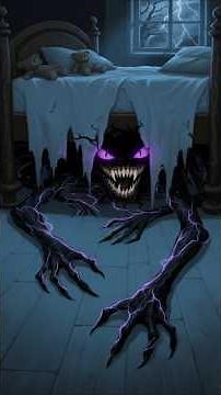 The Monster Under The Bed | 2D Horror Short Animation #scary #scarystories #creepy #horrorstories