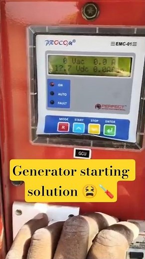 Generator Starting fault Cranking | #foryou #youtubeshorts #short