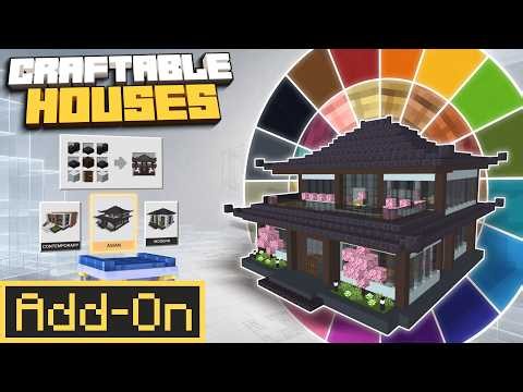 Craft & Place Instant Houses! | Minecraft Bedrock Add-On