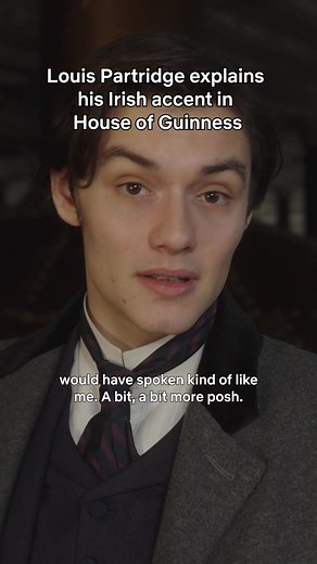 louis partridge’s irish accent is as charming as he is ☘️ #HouseOfGuinness