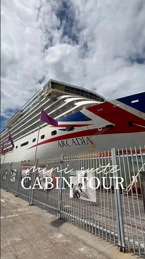 MINI SUITE CABIN TOUR 🛳️ P&O Cruises Arcadia | World Cruise 2024
