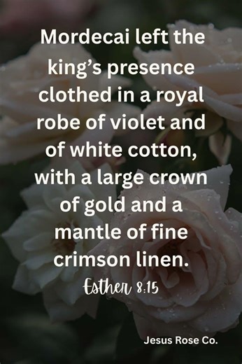 Catholic Bible Study | Esther 8:15 | Jesus Rose Co. ✝️