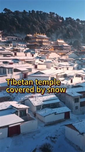 31K views · 616 reactions | Discover the stunning scenery as a sudden spring snow blanketed a Tibetan temple in northwest China's Gansu Province. #TibetanCulture #SnowyParadise #ExploreChina | China Xinhua News | Facebook