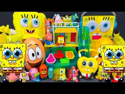 ASMR SpongeBob 2026🥰Best Satisfying Unboxing SpongeBob Slide Pool & Laundry Toys,스폰지밥 욕실 세탁 장난감