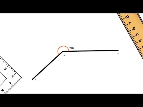 How To Draw Angle 240 Degrees with a protractor