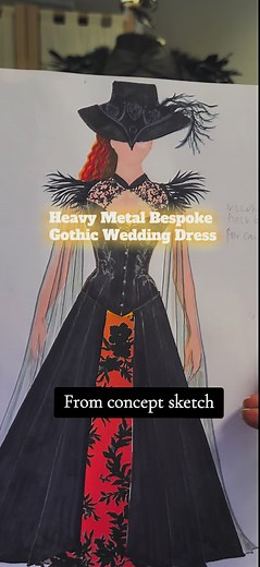 Unique Heavy Metal Gothic Wedding Dress Inspiration