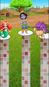 Find the Right Path for Mermaid, Little Krishna, and Dinosaur!। मुझे किसकी तरफ जाना चाहिए